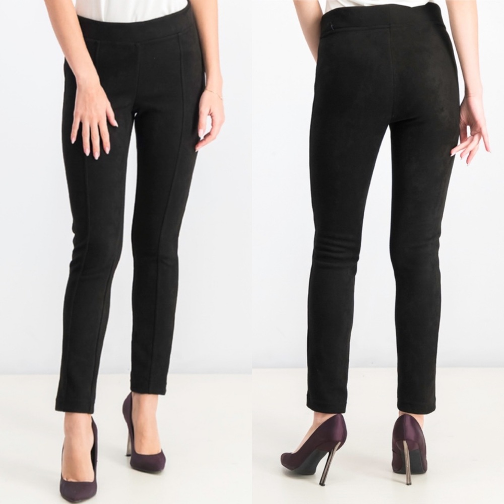 Andrew Marc Faux Suede Pull On Skinny Pants